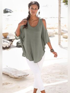 Lascana Flowy Cold Shoulder Top